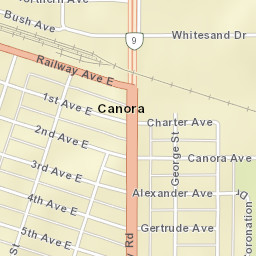 Canora Street Map