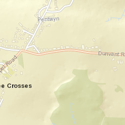 Three Crosses Street Map