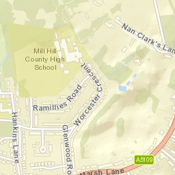 London Borough of Barnet, NW7, UK Street Map