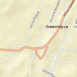 Gaworzyce Street Map