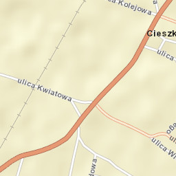 Cieszków Street Map