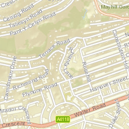 28-30 Uplands Crescent, Swansea SA2, UK Street Map