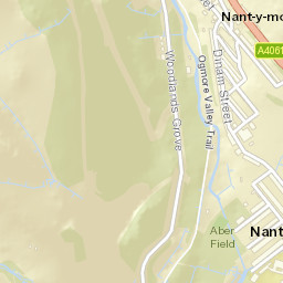 27 Waun Fach Terrace, Nant-y-moel Street Map
