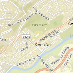 Cwmafan Street Map