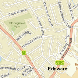 Edgware Street Map