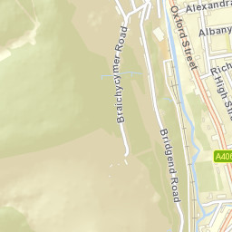 Pontycymer Street Map