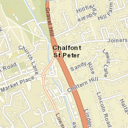 Chalfont Saint Peter Street Map