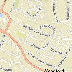 Woodford Green Street Map