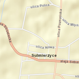 Sulmierzyce Street Map