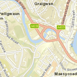 Pontypridd Street Map