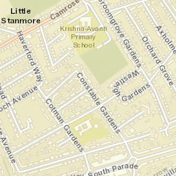 Edgware, Greater London HA8, UK Street Map