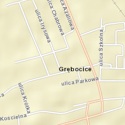 Grębocice Street Map