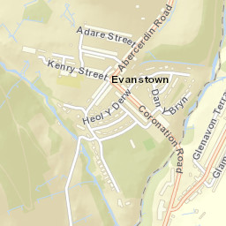 Gilfach Goch Street Map