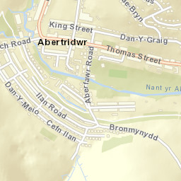 Abertridwr Street Map