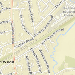 Harold Wood Street Map