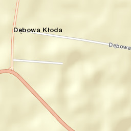 Dębowa Kłoda Street Map