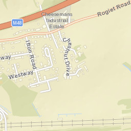Rogiet Street Map