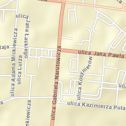 Łask Street Map