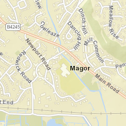 Magor Street Map