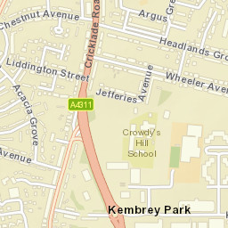 Kembery Park Roundabout, Swindon SN2, UK Street Map