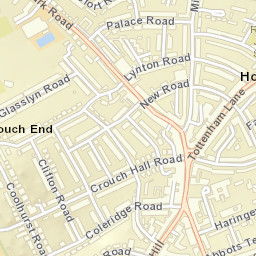 Crouch End Street Map