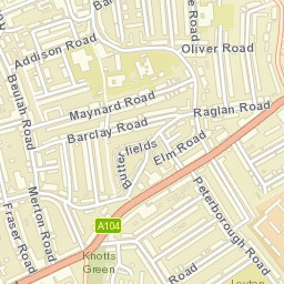 166-168 Shernhall St, London Borough of Waltham Forest, E17,  Street Map