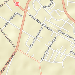 Kozienice Street Map