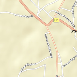 Stężyca Street Map
