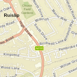 Ruislip Street Map