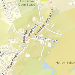 Harrow on the Hill Street Map