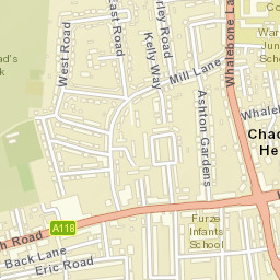 Chadwell Heath Street Map