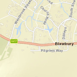 Blewbury Street Map