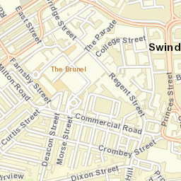 Swindon Street Map