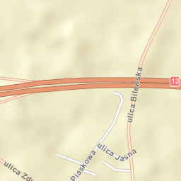 Powiat łaski Street Map