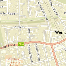 Wembley Street Map