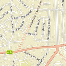 Becontree Street Map