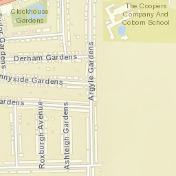 Upminster Street Map