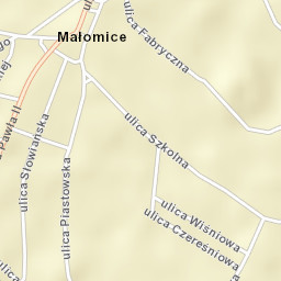 Małomice Street Map