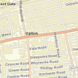 Nursery Lane (Stop H), London Borough of Newham, London Street Map