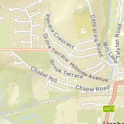 Llanharan Street Map