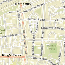 Barnsbury Street Map