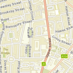 Islington Street Map