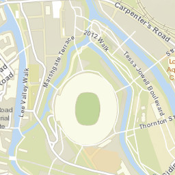 Olympic Venues 2012, London Street Map