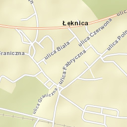 Łęknica Street Map