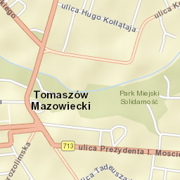 Tomaszów Mazowiecki Street Map