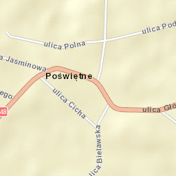 Poświętne Street Map