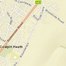 Roundways, Coalpit Heath, South Gloucestershire BS36, UK Street Map