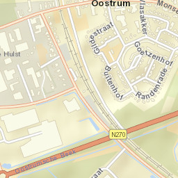 Oostrum Street Map