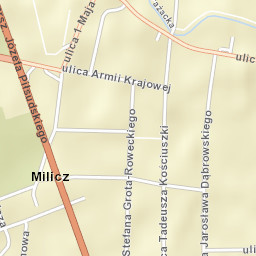 Milicz Street Map