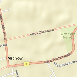 Michów Street Map
